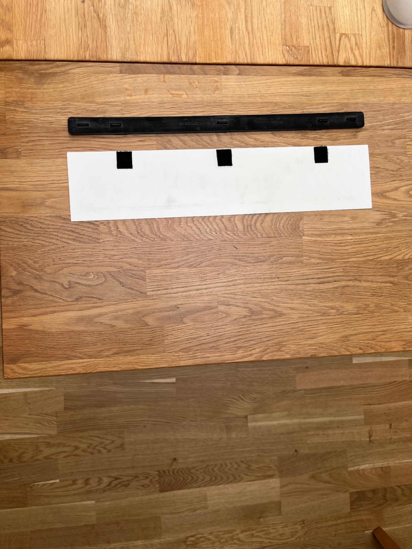 Enkel montering med kardborre